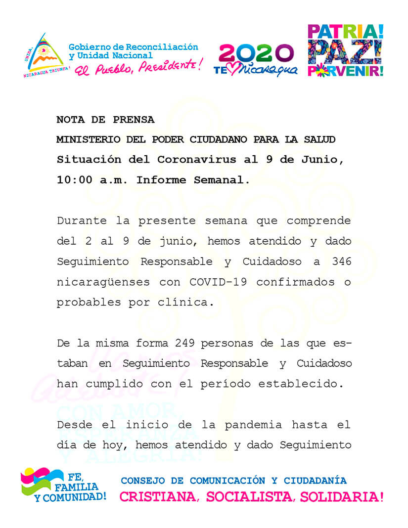 nicaragua-informe-semanal-coronavirus